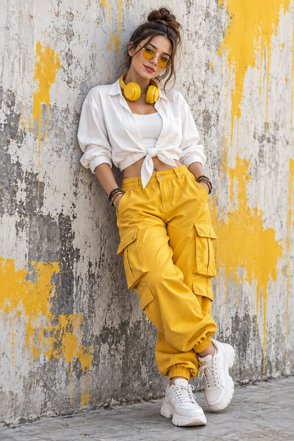Urban Yellow Vibes — AI photo created with this prompt